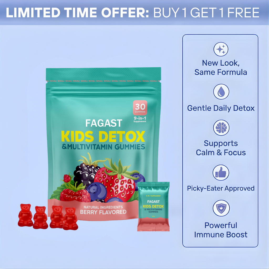 FAGAST - Kids Detox & Multivitamin Gummies