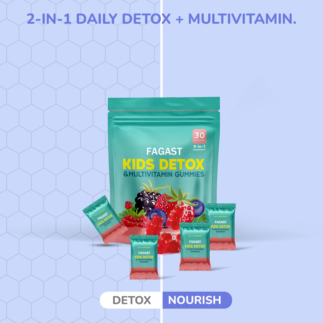 FAGAST - Kids Detox & Multivitamin Gummies
