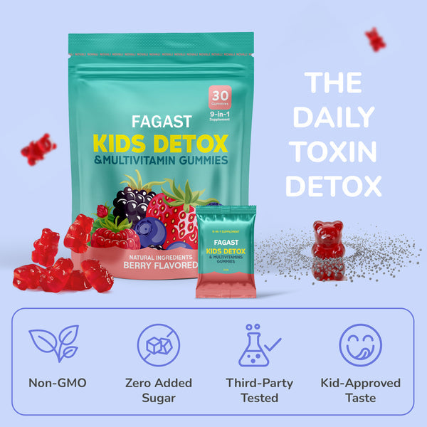 FAGAST - Kids Detox & Multivitamin Gummies